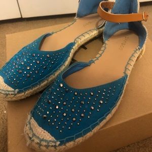 Women’s Almond Toe Rhinestones with Ankle Strap